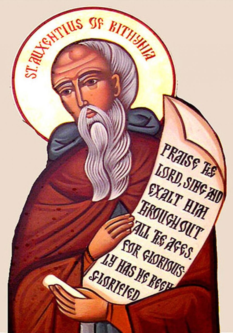 Sf. Cuv. Auxentie, Maron și Avraam Sf. Cuv. Auxentie, Maron și Avraam