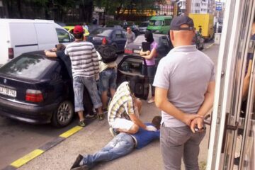 Imagini surprinse de un martor ocular în momentul flagrantului