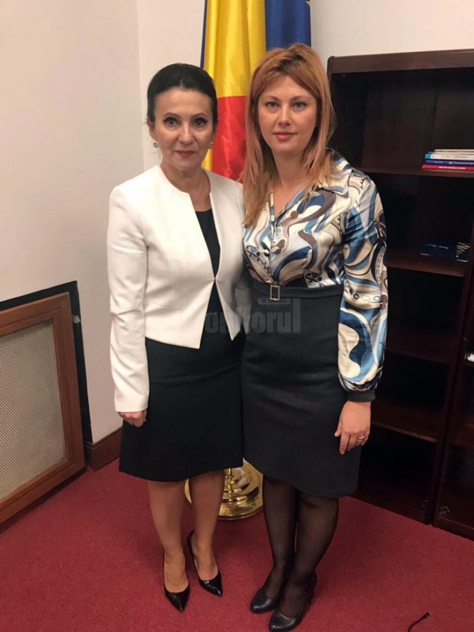Deputatul Maricela Cobuz și ministrul Sănătății, Sorina Pintea