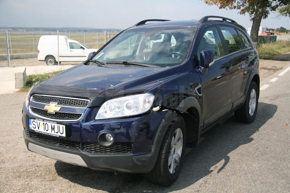 Autoturismul Chevrolet care a tăiat calea mașinii de poliție