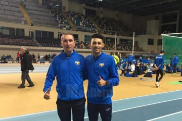 Atletul Andrei Dorin Rusu și antrenorul Cristian Prâsneac la Istanbul