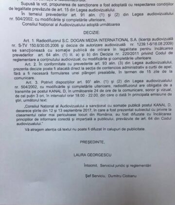 Postul Kanal D, sancționat de CNA pentru reportajul defăimător „Suceava, al patrulea cel mai periculos oraș din România”