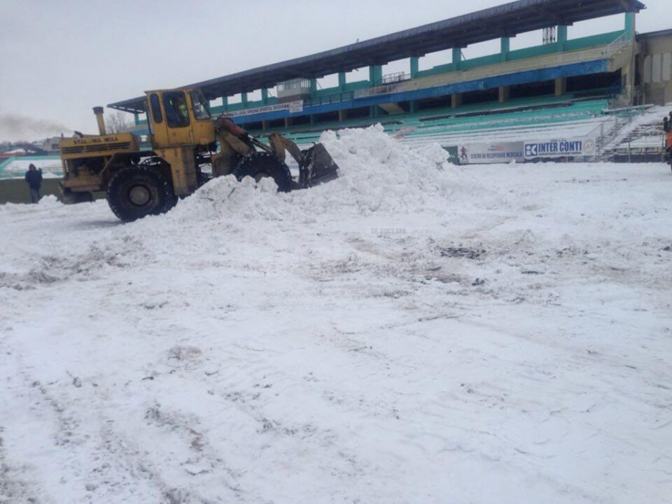 Munții de zăpadă de pe Areni au fost îndepărtați