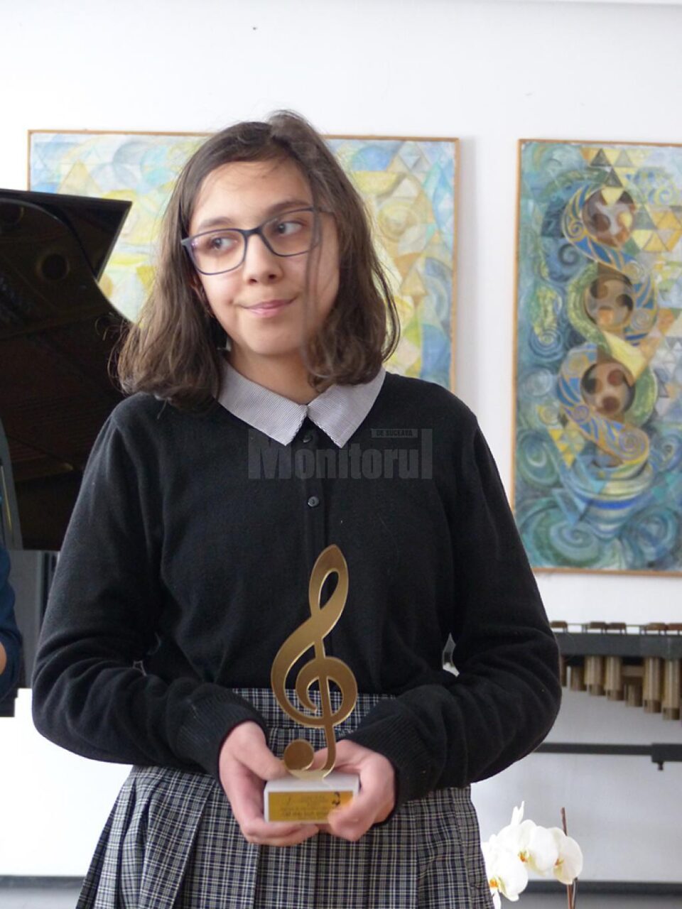 Ruxandra Cosmovici, flaut, a câștigat trofeul concursului „Cel mai bun interpret”