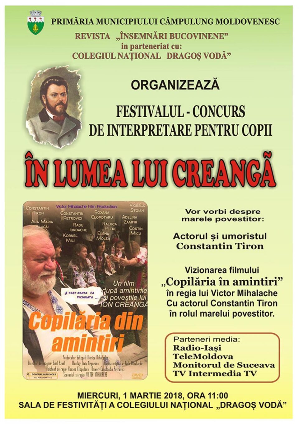 Festivalul-concurs „În lumea lui Creangă”
