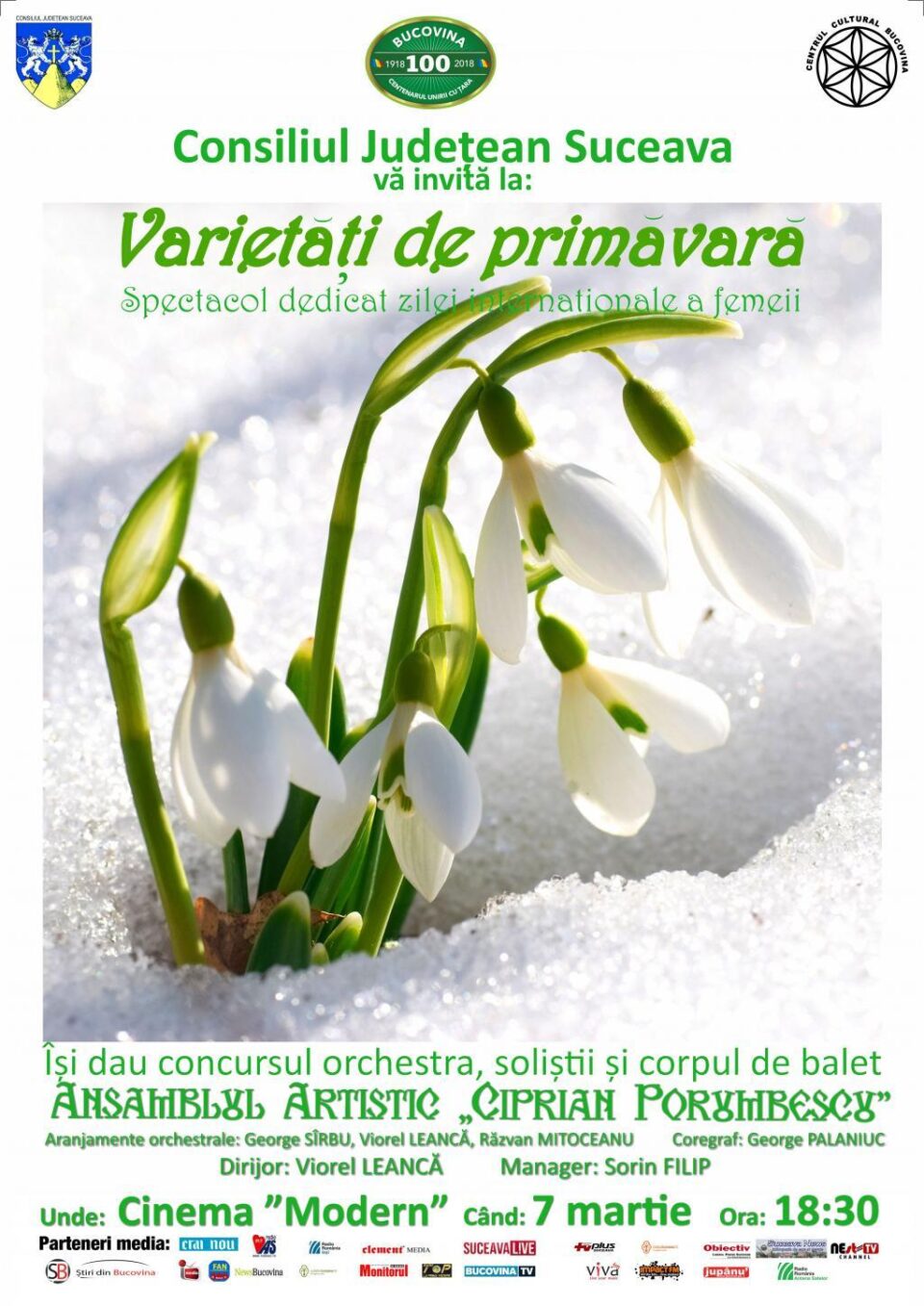 Spectacolul „Varietăți de primăvară”, dedicat Zilei Internaționale a Femeii