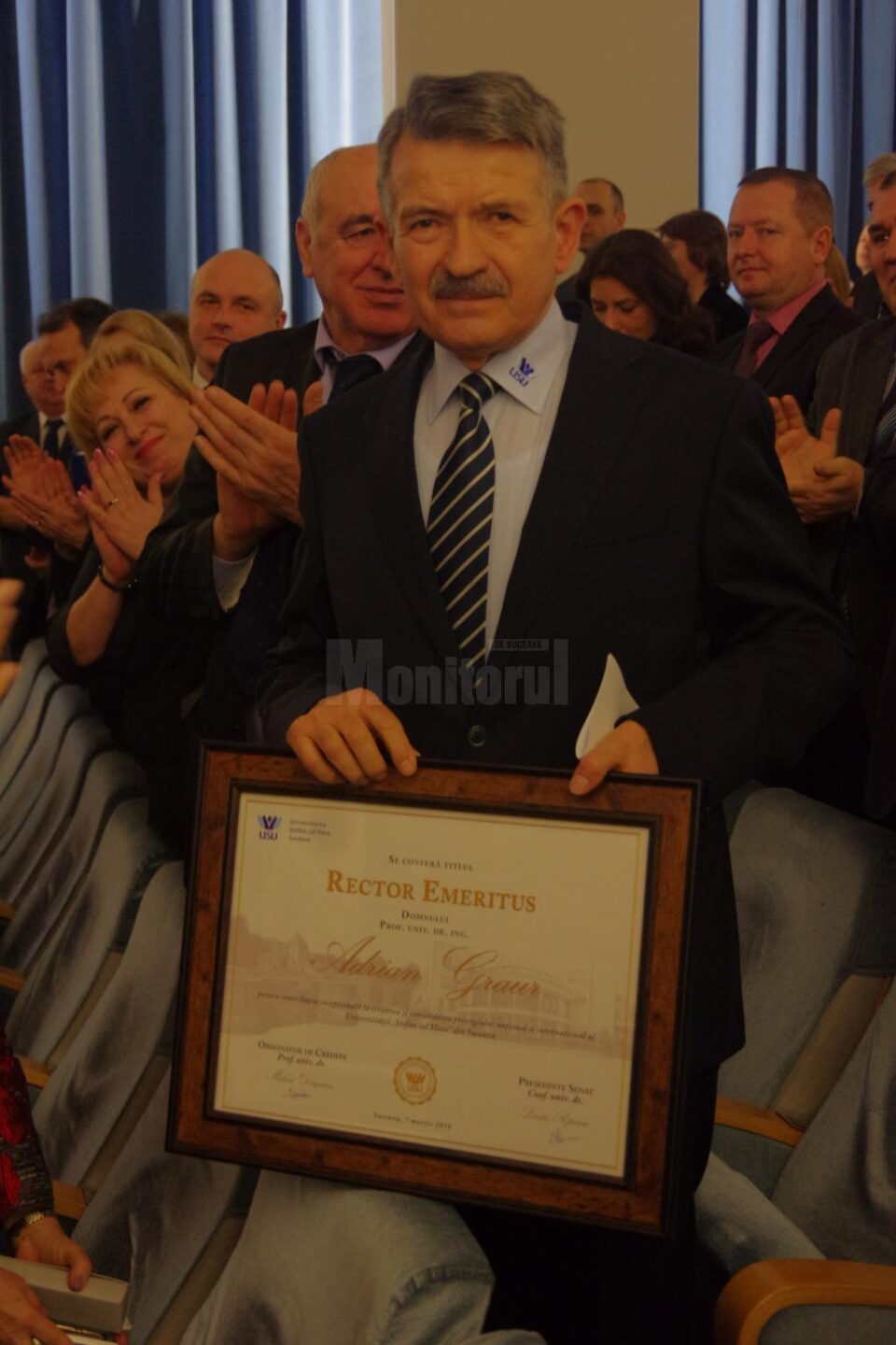 Adrian Graur, la acordarea titlului de Rector Emeritus: „USV nu este doar un simplu proiect, ci propria-mi viață”