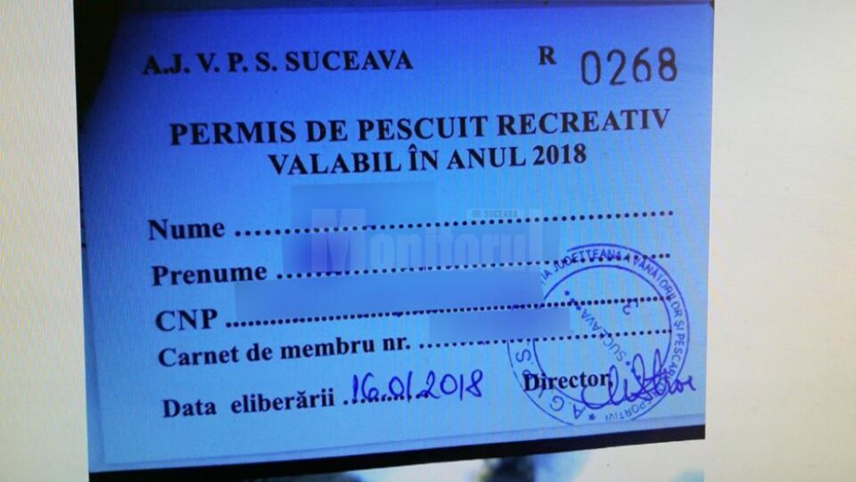 Permis eliberat de AJVPS Suceava
