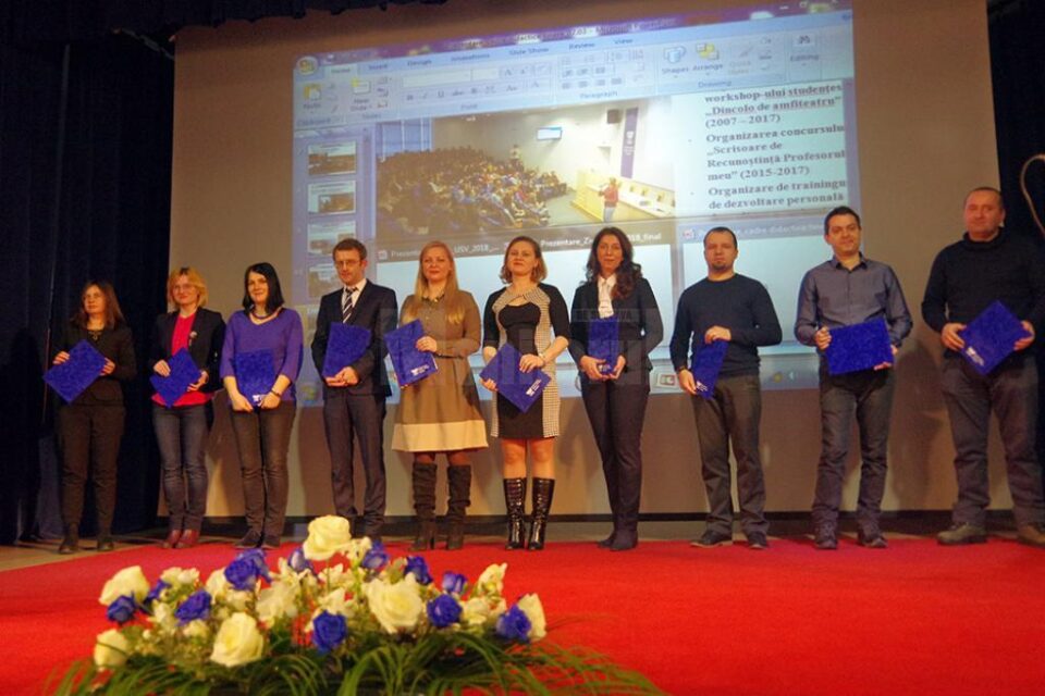 Tineri profesori ai USV, recompensați pentru activitatea lor didactică