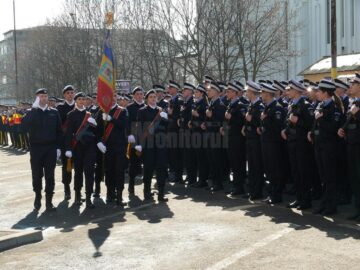Ceremonie de depunere a Jurământului militar de către elevii jandarmi