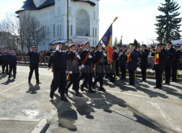 Ceremonie de depunere a Jurământului militar de către elevii jandarmi