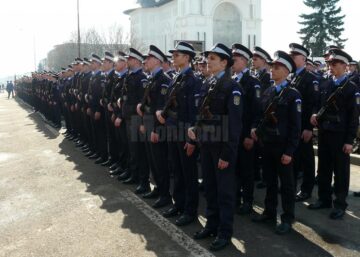 Ceremonie de depunere a Jurământului militar de către elevii jandarmi