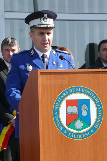 Ceremonie de depunere a Jurământului militar de către elevii jandarmi