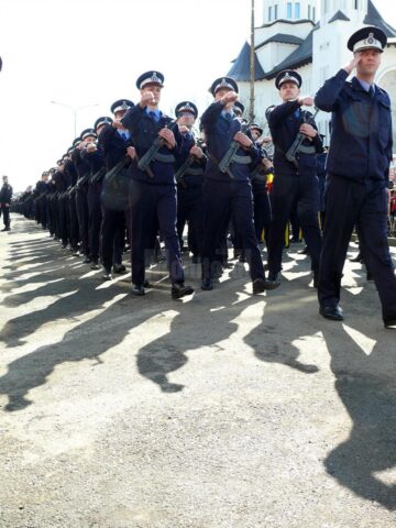 Ceremonie de depunere a Jurământului militar de către elevii jandarmi