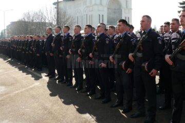 Ceremonie de depunere a Jurământului militar de către elevii jandarmi
