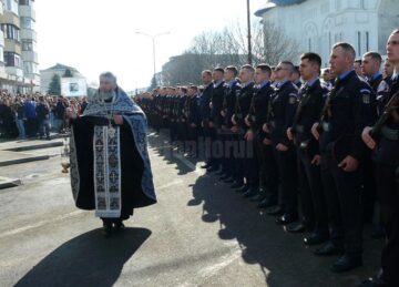 Ceremonie de depunere a Jurământului militar de către elevii jandarmi