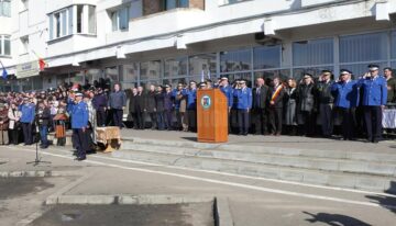 Ceremonie de depunere a Jurământului militar de către elevii jandarmi