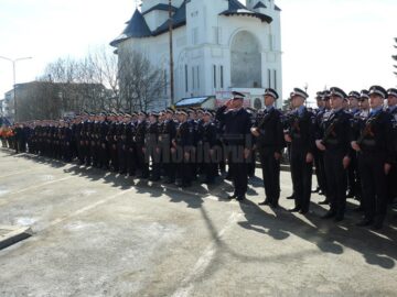 Ceremonie de depunere a Jurământului militar de către elevii jandarmi