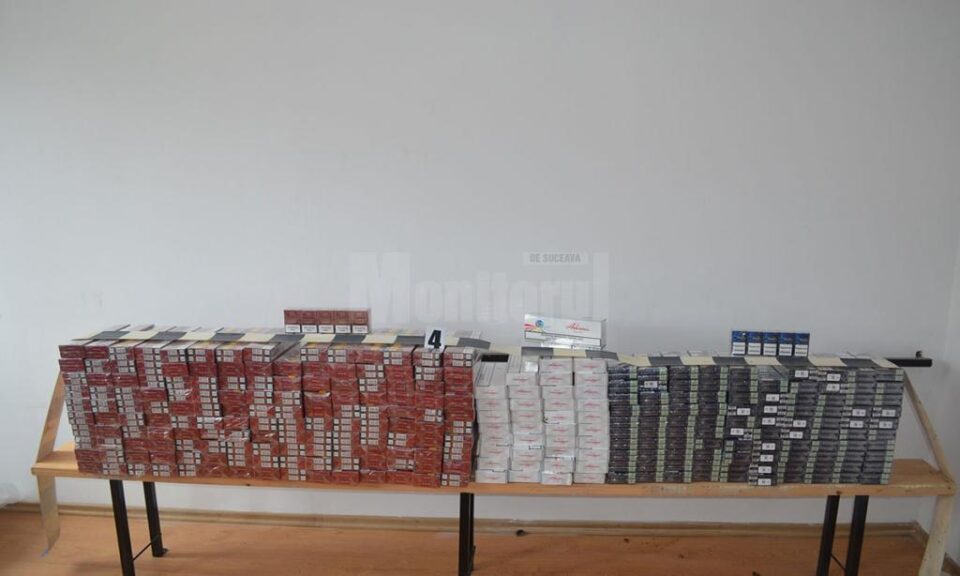 Țigări de contrabandă de aproape 70.000 de lei, confiscate de polițiștii de frontieră