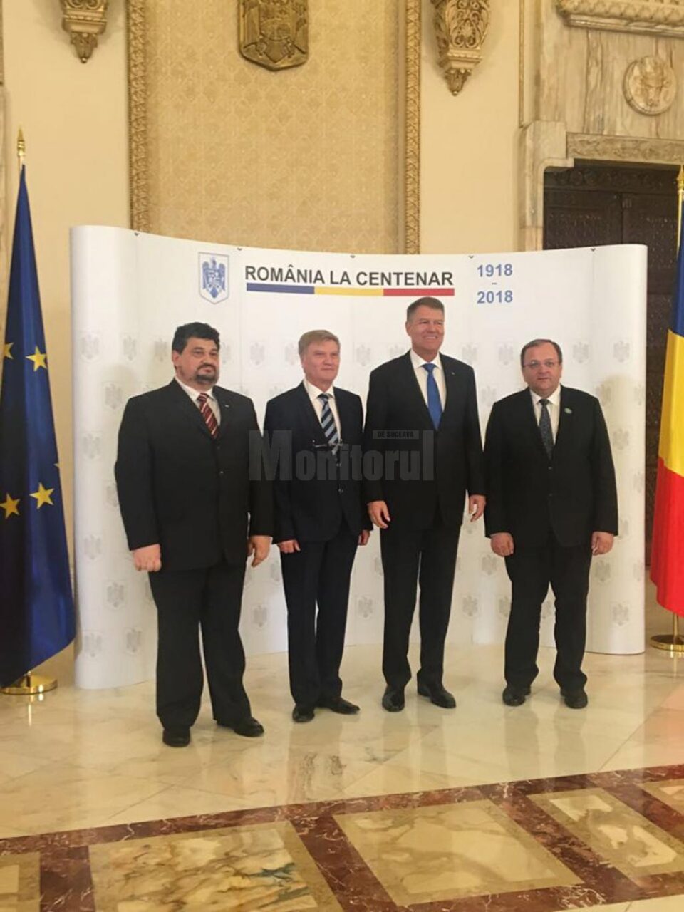 Gheorghe Flutur alături de delegația suceveană la întâlnirea cu președintele Klaus Iohannis