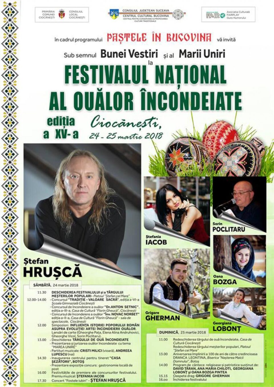 La Ciocănești, a XV-a ediție a Festivalului Național al Ouălor Încondeiate