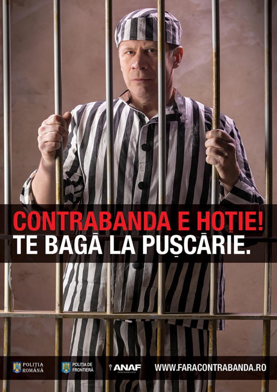 „Contrabanda e hoție! Te bagă la pușcărie”, o nouă campanie pentru combaterea contrabandei „Contrabanda e hoție! Te bagă la pușcărie”, o nouă campanie pentru combaterea contrabandei