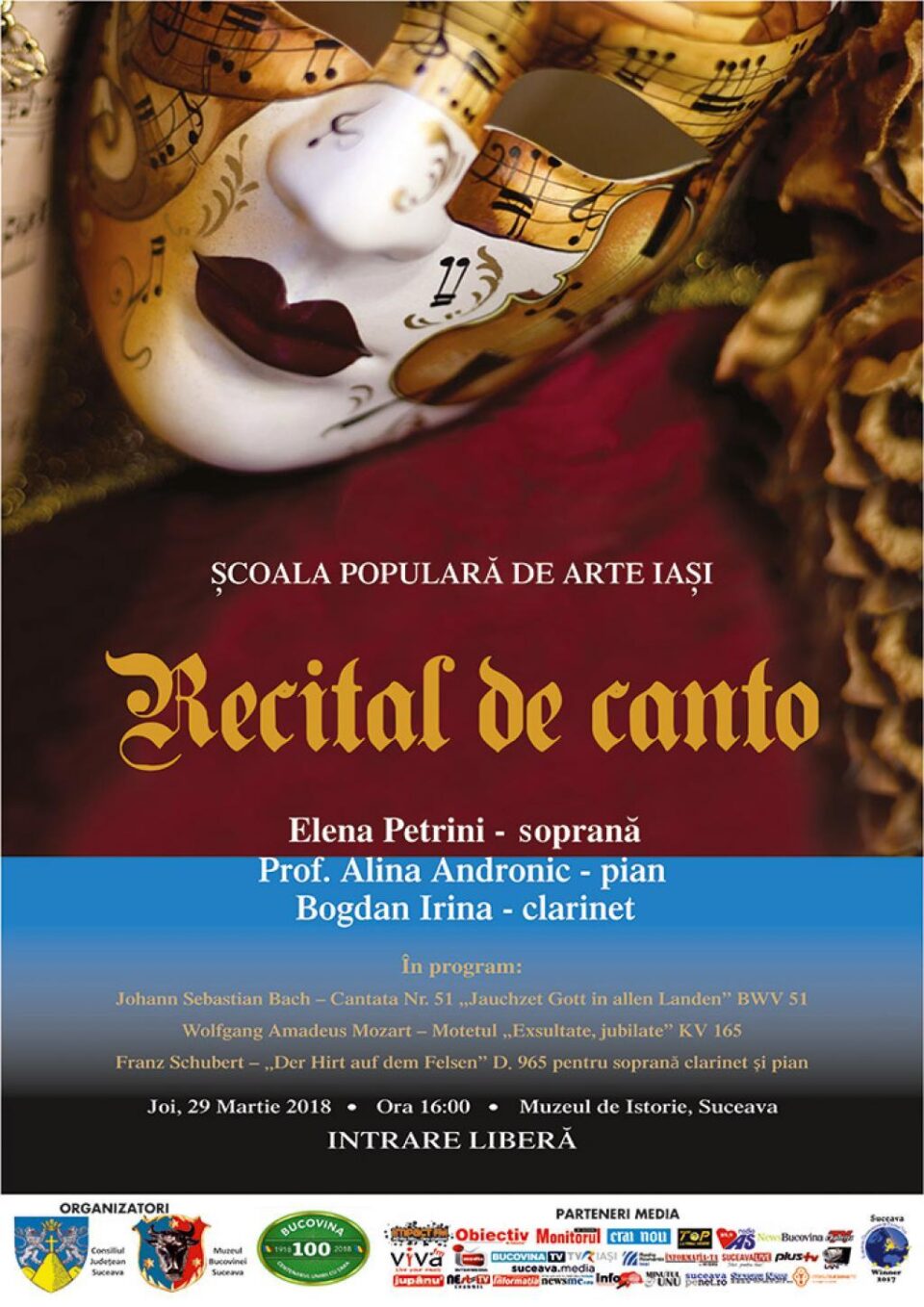 Recital de canto, la Muzeul de Istorie Suceava
