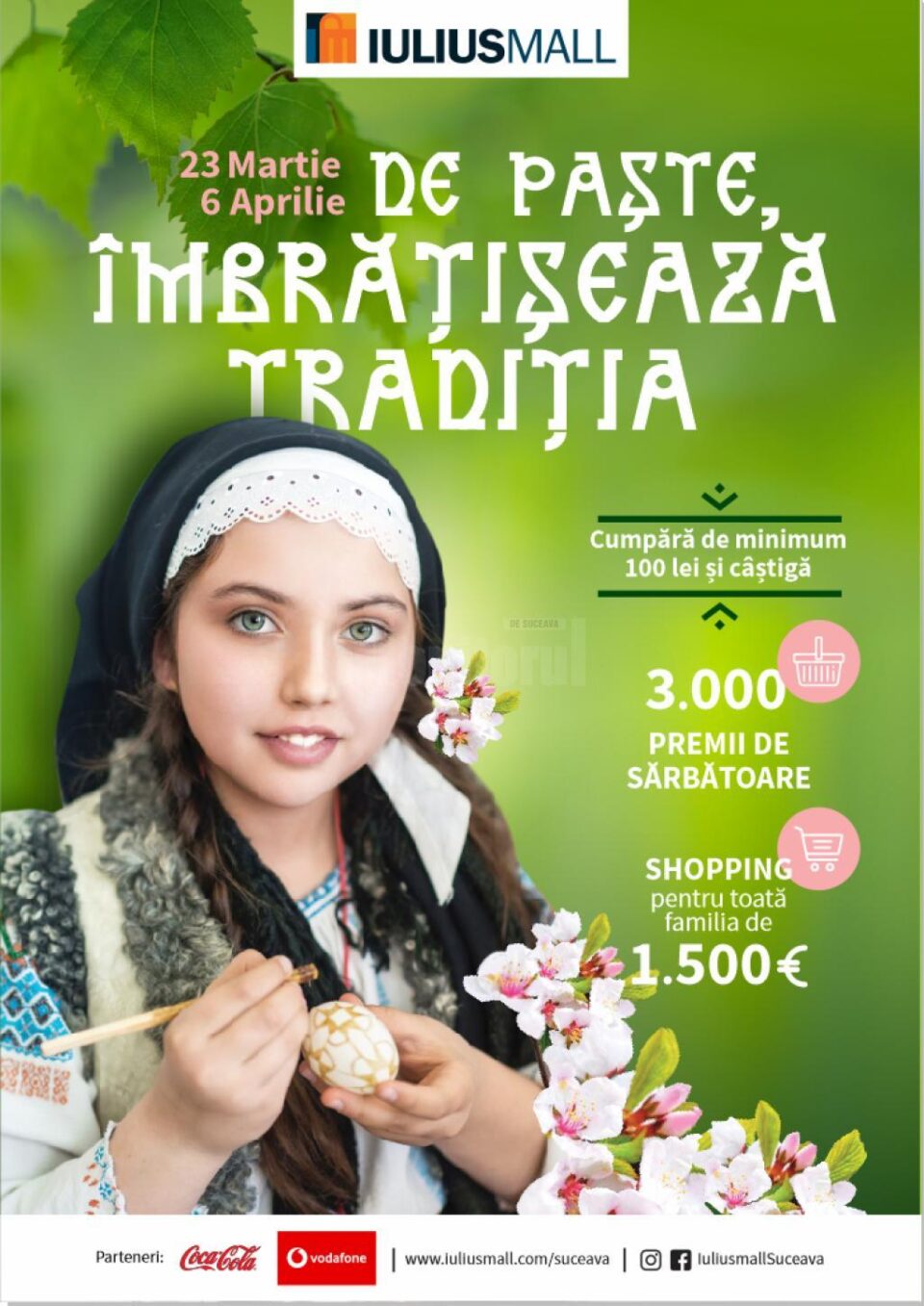 „De Paște, îmbrățișează tradiția”, la Iulius Mall. Peste 3.000 de cadouri pentru clienții hipermarketului