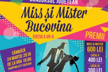 "Miss Și Mister Bucovina", sâmbătă, la Shopping City Suceava