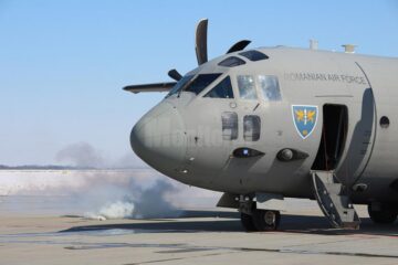Aeronava a luat foc în urma aterizării forțate