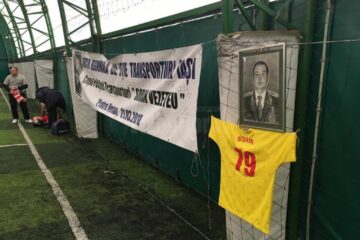 Tabloul lui Sorin și tricoul cu care juca fotbal
