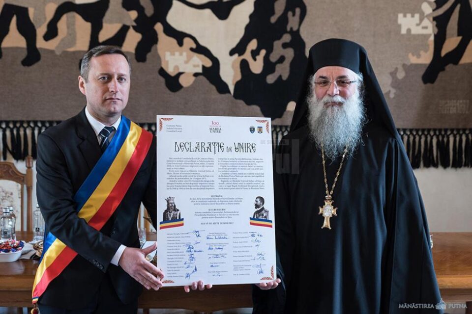 Declarația de unire a României cu Basarabia a fost adoptată la Mănăstirea Putna