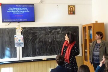 Ziua Siguranței pe Internet, marcată de elevi de la Școala Gimnazială Nr. 8 Suceava