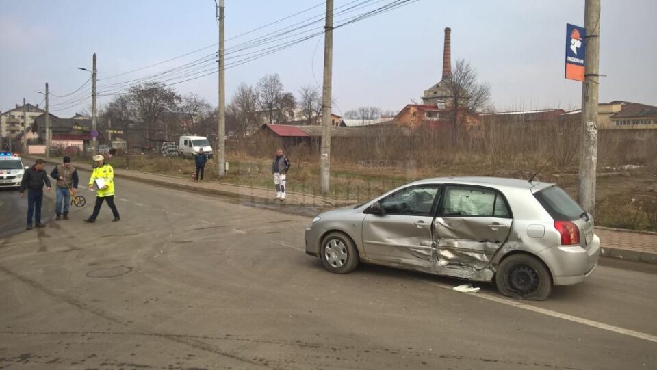 Una dintre mașinile lovite de BMW