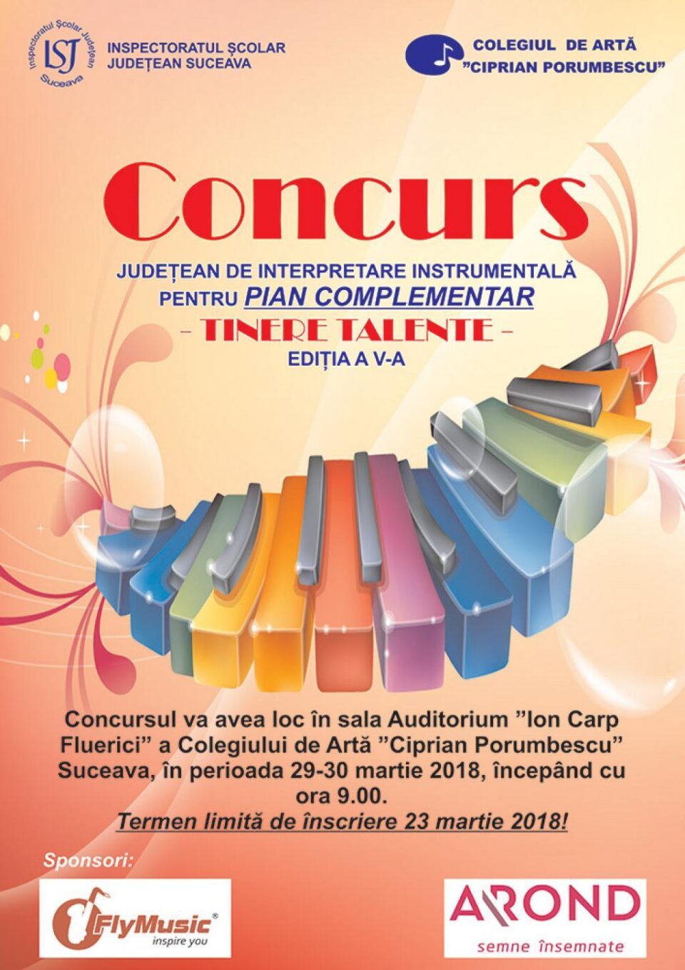 Concursul de interpretare la pian „Tinere talente”, la a V-a ediție