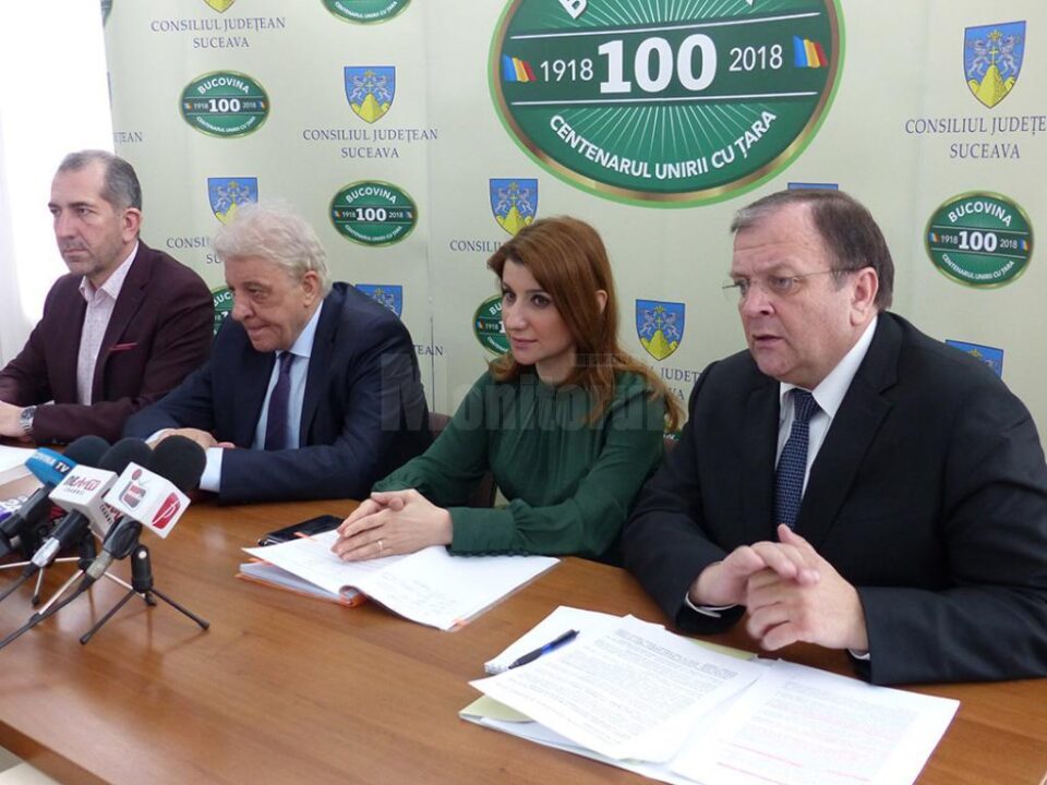 Gheorghe Flutur și reprezentanții din conducerea centrală a Consiliului Concurenței