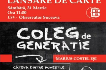 Universitarul Marius Costel Eși lansează „Coleg de generație”, vol. I