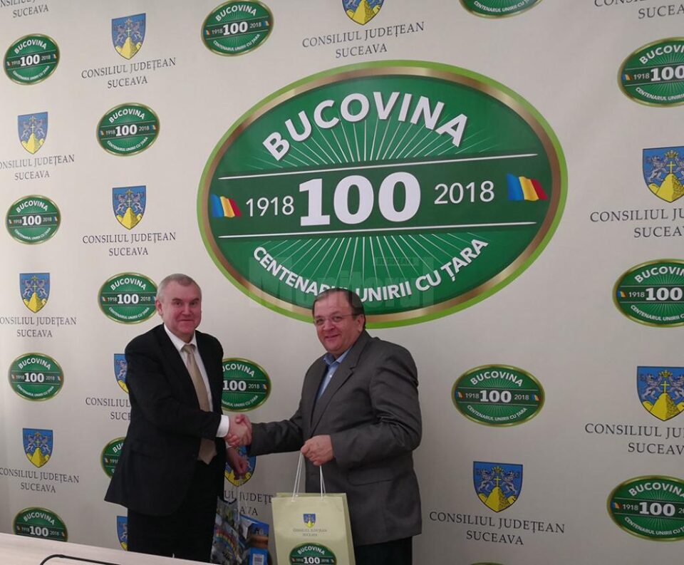 Întâlnirea Excelenței Sale Andrei Grinkevich cu președintele Consiliului Județean Suceava, Gheorghe Flutur Întâlnirea Excelenței Sale Andrei Grinkevich cu președintele Consiliului Județean Suceava, Gheorghe Flutur
