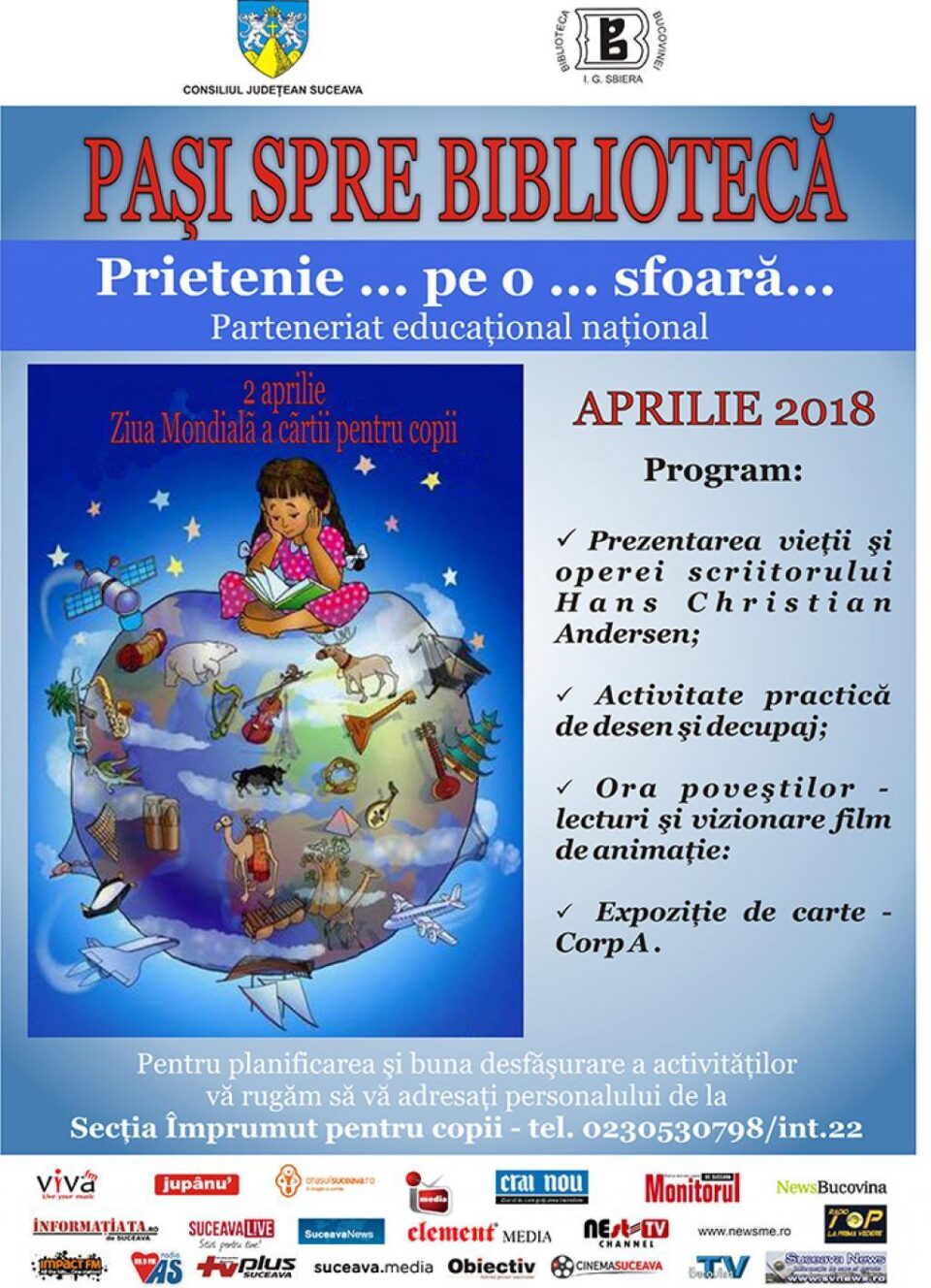 Activități pentru copii, la Biblioteca Bucovinei