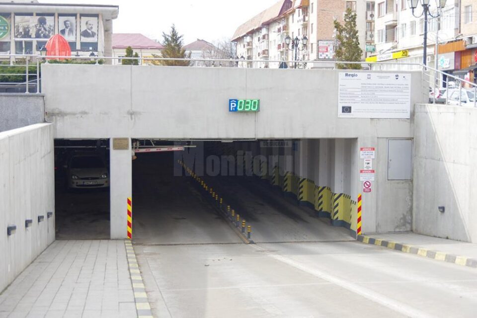 Parcările subterane din centrul Sucevei devin cu plată, de la 1 aprilie