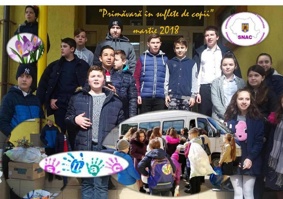 „Îngeri în primăvară, daruri de lumină” și „Primăvară în suflete de copil”, acțiuni organizate de Școala „Jean Bart” Suceava