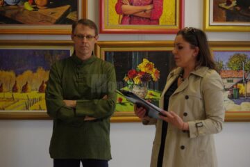 Pictorul David Croitor a expus 36 de ”stări”, la Muzeul de Istorie Suceava