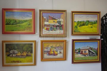 Pictorul David Croitor a expus 36 de ”stări”, la Muzeul de Istorie Suceava
