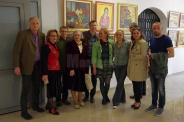 Pictorul David Croitor a expus 36 de ”stări”, la Muzeul de Istorie Suceava