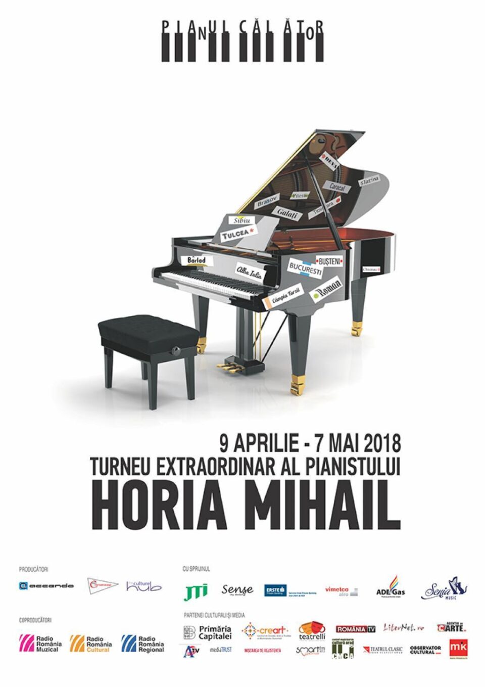 Horia Mihail aduce "Pianul Călător" la Suceava