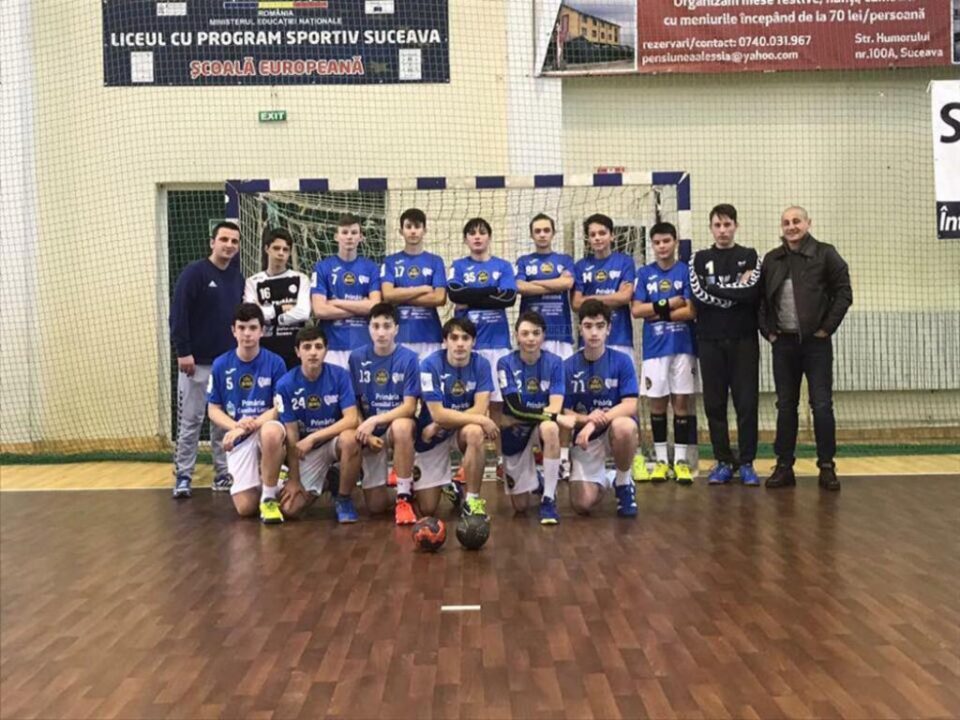 Echipa de handbal juniori III CSU Suceava, antrenor Vasile Boca