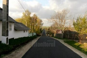 Două drumuri cu o lungime de aproximativ 1,2 km au fost modernizate cu lucrări derulate din fonduri proprii
