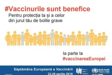 “Să ne protejăm împreună, #Vaccinurile sunt benefice”, campanie de conștientizare a importanței vaccinurilor