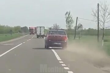 Șofer pericol public, cu o alcoolemie de 1,41 mg/l, surprins circulând haotic pe drum