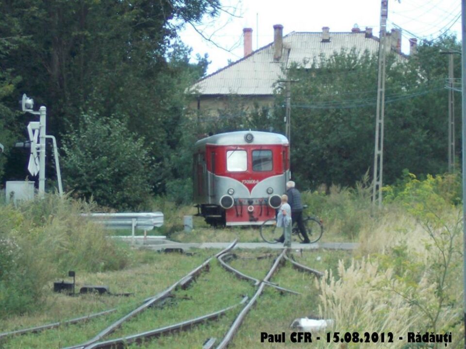 Ultimul tren a trecut prin Rădăuți pe 15 august 2012. Foto: Paul CFR